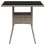 VidaXL vidaXL Gartentisch mit Glasplatte Hellgrau 80x80x75 cm Poly Rattan 6