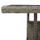 VidaXL vidaXL Gartentisch mit Glasplatte Hellgrau 80x80x75 cm Poly Rattan 10