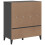 VidaXL vidaXL Bookcase Bookshelf Cabinet Book Rack Anthracite Grey Engineered Wood 8