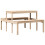 VidaXL vidaXL Picnic Table Outdoor Dining Table Wooden Garden Table Solid Wood Pine 6