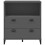 VidaXL vidaXL Bookcase Bookshelf Cabinet Book Rack Anthracite Grey Engineered Wood 6