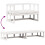 VidaXL vidaXL Garden Sofa Bench Extendable Outdoor Dining Bench White Solid Wood Pine 8