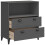 VidaXL vidaXL Bookcase Bookshelf Cabinet Book Rack Anthracite Grey Engineered Wood 5