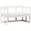 VidaXL vidaXL Garden Sofa Bench Extendable Outdoor Dining Bench White Solid Wood Pine 1