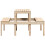 VidaXL vidaXL Picnic Table Outdoor Dining Table Wooden Garden Table Solid Wood Pine 5