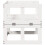 VidaXL vidaXL Garden Sofa Bench Extendable Outdoor Dining Bench White Solid Wood Pine 6