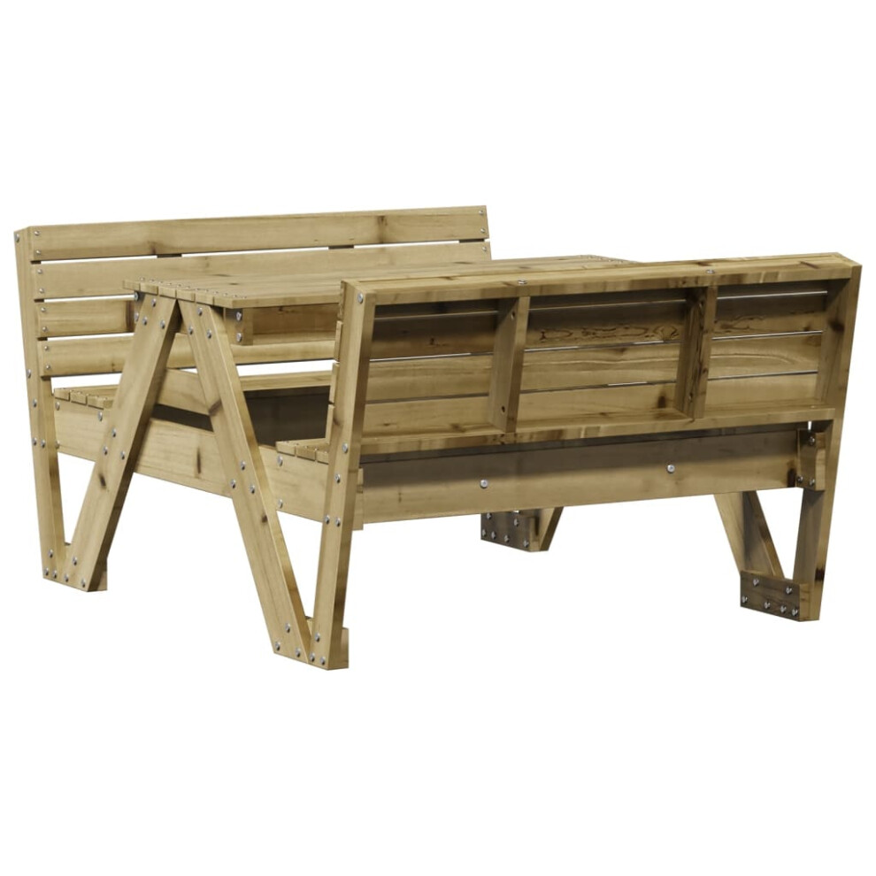 vidaXL Picnic Table for Kids Sand and Water Play Table Impregnated Wood Pine