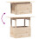 VidaXL vidaXL Garden Table Outdoor Table Coffee Patio Dining Table Solid Wood Pine 8