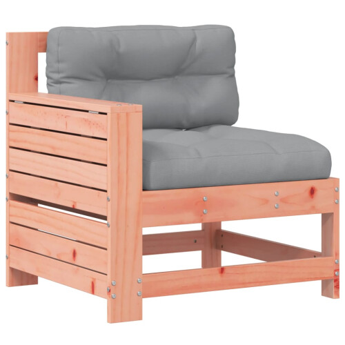 VidaXL vidaXL Garden Armrest Sofa with Cushion Outdoor Sofa Couch Solid Wood Douglas 1