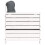 VidaXL vidaXL Garden Armrest Sofa with Cushion Outdoor Sofa White Solid Wood Pine 5