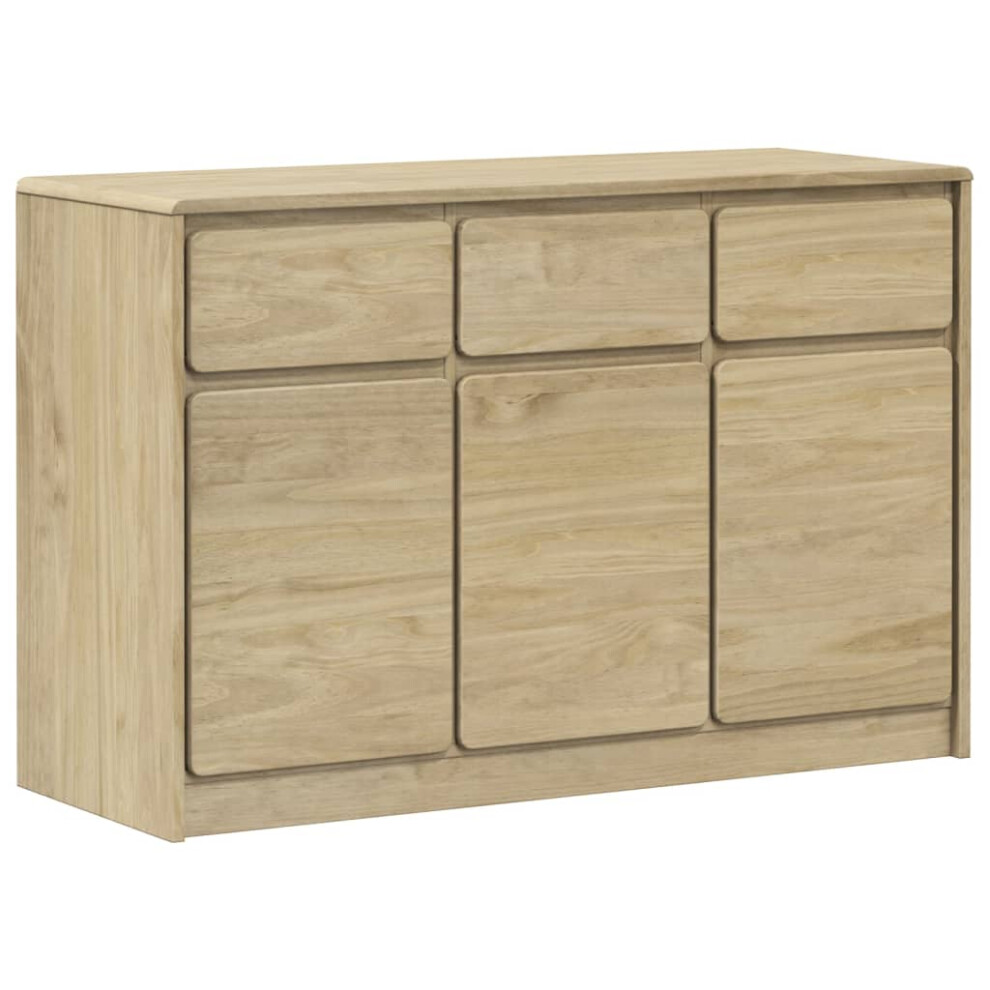 vidaXL Sideboard Storage Cupboard Highboard Side Cabinet Oak Solid Wood Pine