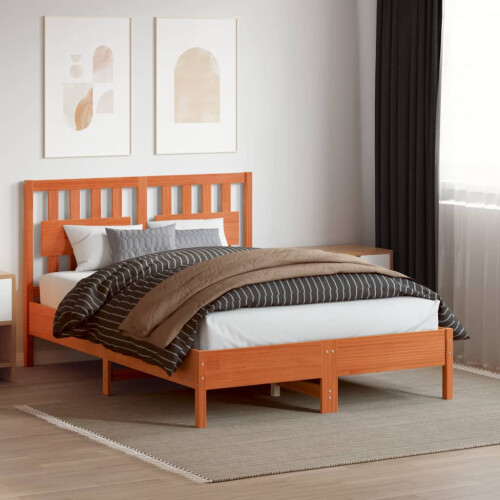 VidaXL vidaXL Headboard Bed Header Bed Headboard Wax Brown 135 cm Solid Wood Pine 2