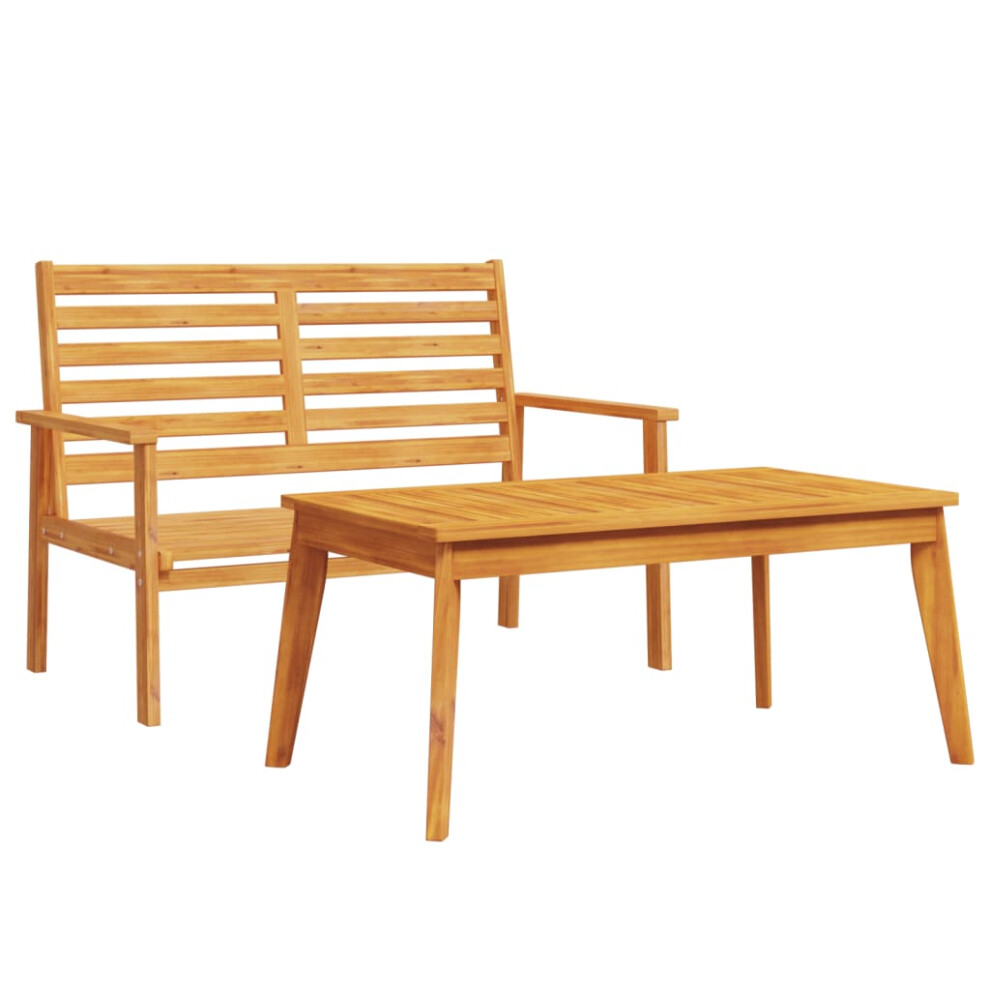 Vidaxl Garden Set Outdoor Lounge Set Dining Table And Chair Solid Wood Acacia