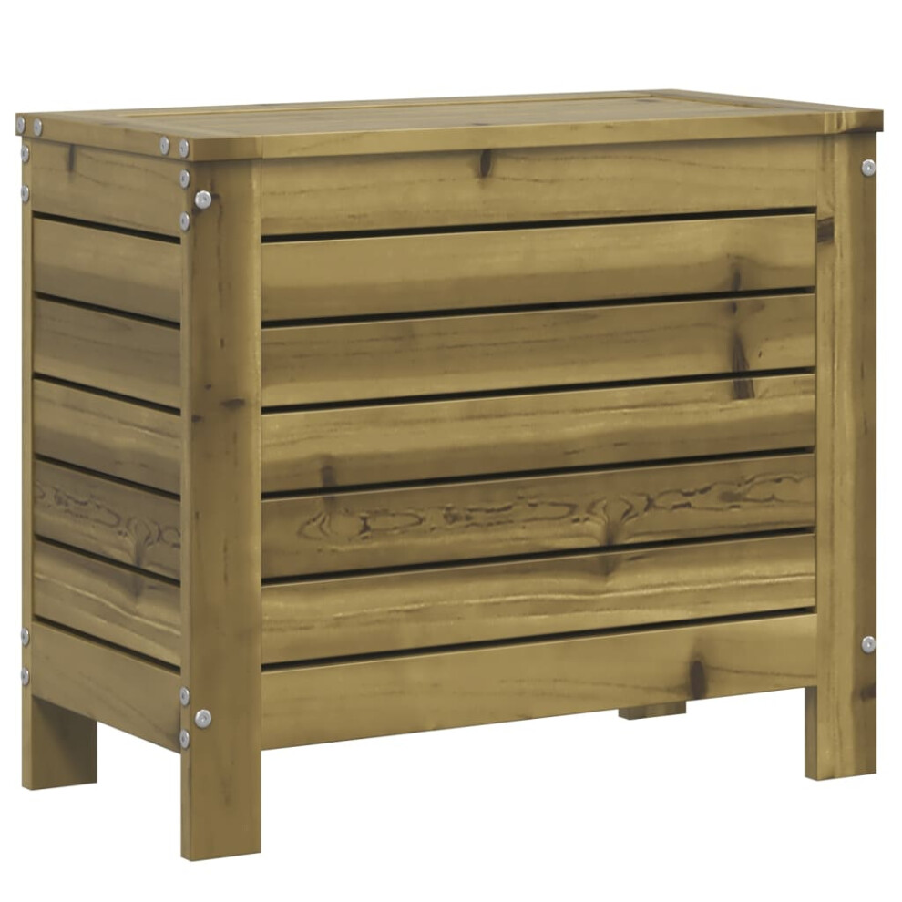 Vidaxl Garden Footstool Outdoor Ottoman Garden Footrest Impregnated Wood Pine