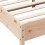 VidaXL vidaXL Bed Frame with Headboard Bed Base 150x200 cm King Size Solid Wood Pine 7