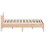 VidaXL vidaXL Bed Frame with Headboard Bed Base 150x200 cm King Size Solid Wood Pine 5