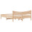 VidaXL vidaXL Bed Frame with Headboard Bed Base 150x200 cm King Size Solid Wood Pine 6