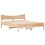 VidaXL vidaXL Bed Frame with Headboard Bed Base 150x200 cm King Size Solid Wood Pine 2