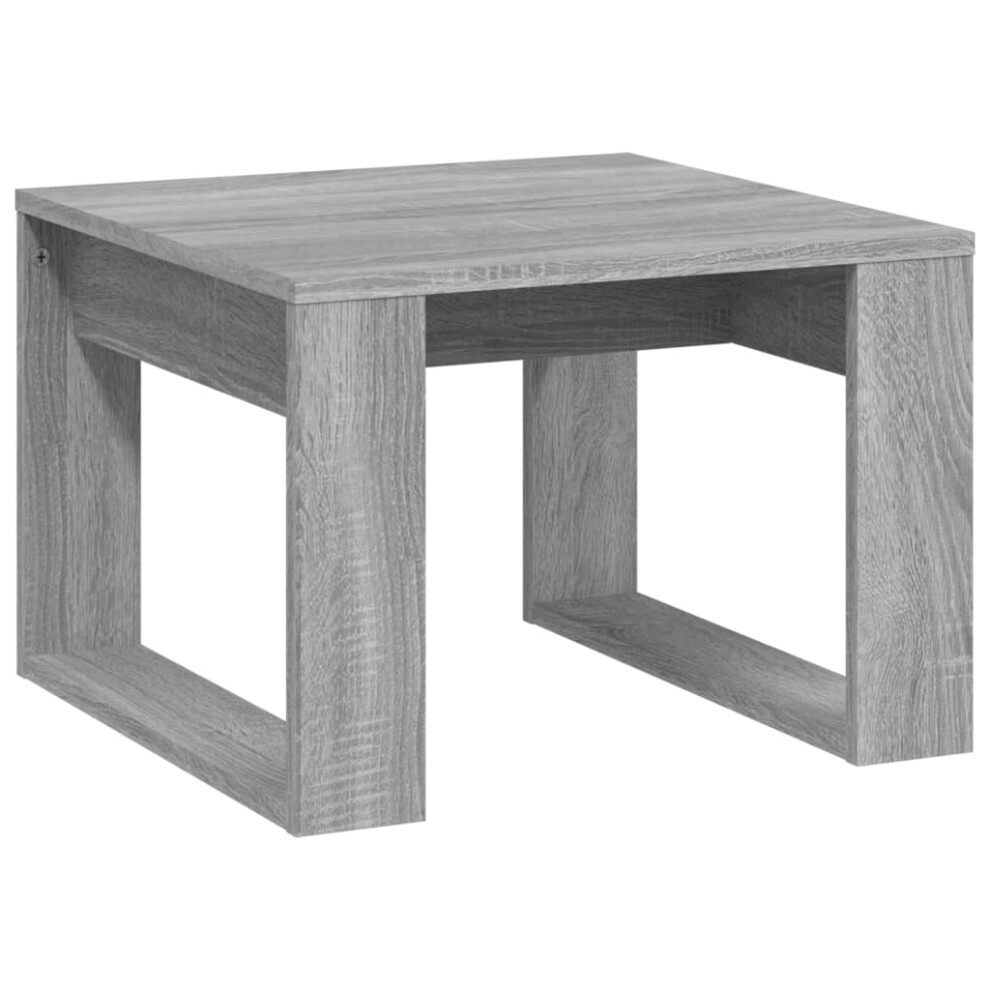 vidaXL Side Table Grey Sonoma Engineered Wood Sofa Console Couch Tea End Table