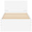 VidaXL vidaXL Bed Frame with Headboard and LED Lights White 75x190 cm Small Single 7