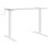VidaXL vidaXL Standing Desk Frame Height Adjustable Table Workstation White Steel 2