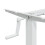 VidaXL vidaXL Standing Desk Frame Height Adjustable Table Workstation White Steel 10