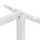 VidaXL vidaXL Standing Desk Frame Height Adjustable Table Workstation White Steel 9