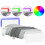 VidaXL vidaXL Bed Frame with Headboard and LED Lights White 75x190 cm Small Single 1