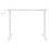 VidaXL vidaXL Standing Desk Frame Height Adjustable Table Workstation White Steel 5