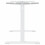 VidaXL vidaXL Standing Desk Frame Height Adjustable Table Workstation White Steel 6