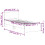 VidaXL vidaXL Bed Frame with Headboard and LED Lights Bad Base White 90x190 cm Single 4