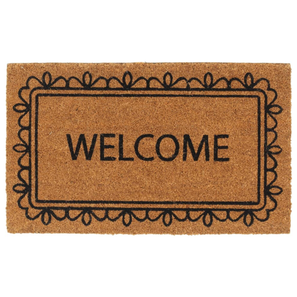 vidaXL Door Mat Floor Mat Outdoor Mat Entrance Doormat Natural Tufted Coir