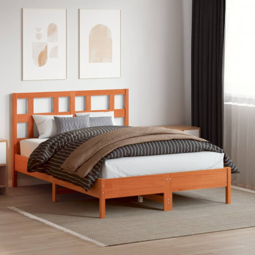 VidaXL vidaXL Headboard Bed Header Bed Headboard Wax Brown 135 cm Solid Wood Pine 2