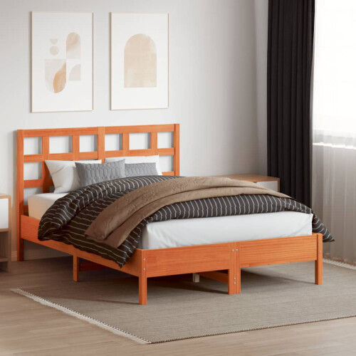 VidaXL vidaXL Headboard Bed Header Bed Headboard Wax Brown 135 cm Solid Wood Pine 2