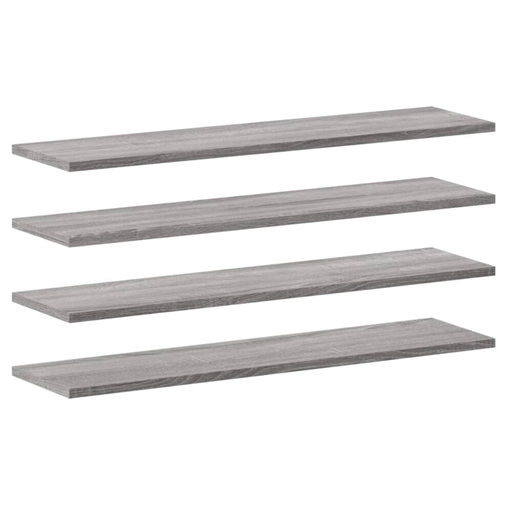 Vidaxl Wall Shelves Floating Shelf Wall Rack 4 Pcs Grey Sonoma Engineered Wood