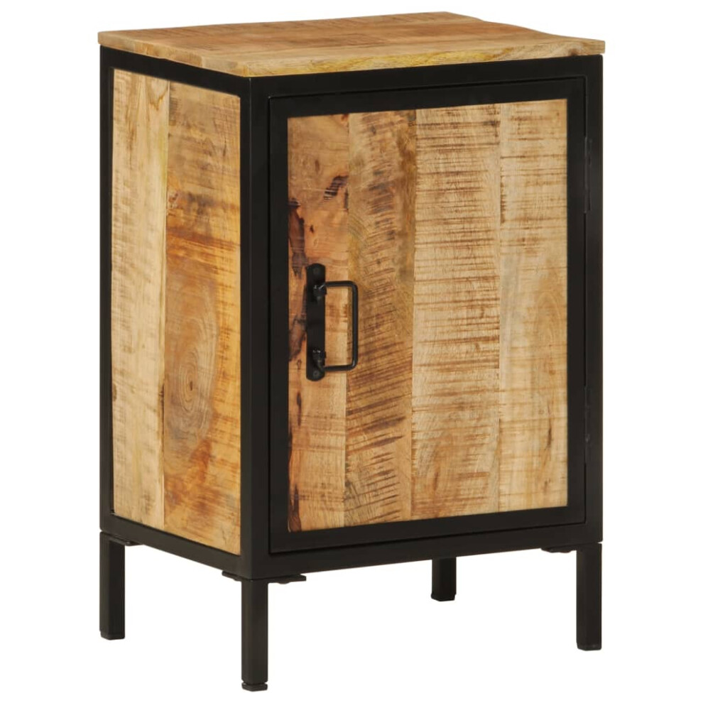 Vidaxl Bathroom Cabinet Storage Vanity Unit Cupboard Solid Wood Mango And Iron