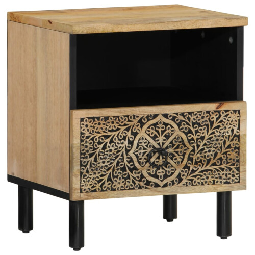VidaXL vidaXL Bedside Cabinet Nightstand Bedroom End Table Bed Table Solid Wood Mango