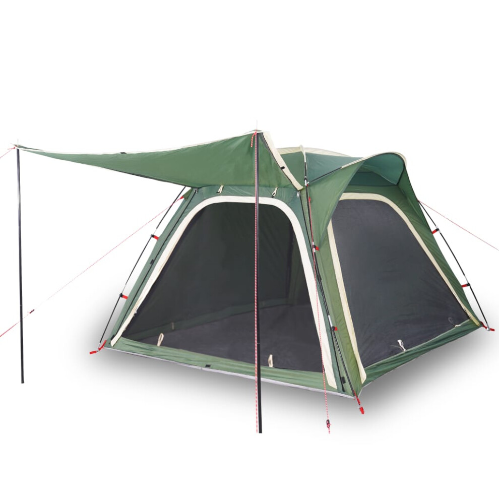 vidaXL Camping Tent 4 Persons Dome Tent Lightweight Tent Green 185T Taffeta