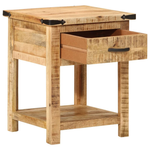 VidaXL vidaXL Bedside Cabinet Nightstand Bedroom End Table Bed Table Solid Wood Mango 1