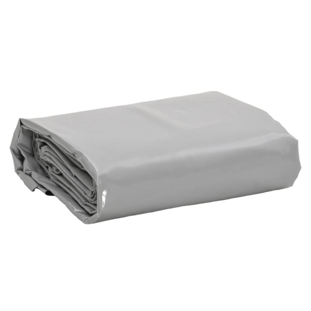 Vidaxl Tarpaulin Cover Ground Sheet Waterproof Camping Tarp Grey 600 G/M²