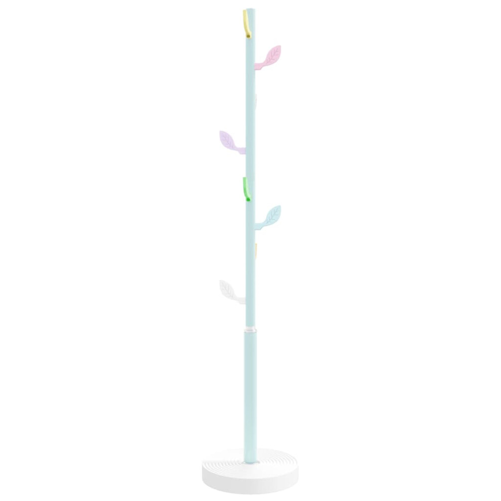 Vidaxl Coat Stand Coat Rack Clothes Stand Coat Hanger Powder-Coated Iron Blue