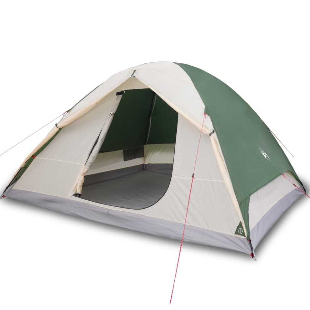 vidaXL Camping Tent Dome 6-Person Lightweight Tent Dome Tent Green Waterproof