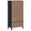 VidaXL vidaXL Bookcase Bookshelf Side Cabinet Storage Book Rack Black Engineered Wood 8
