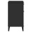 VidaXL vidaXL Bedside Cabinet Side Table Nightstand Bed Table Black Engineered Wood 7