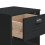 VidaXL vidaXL Bedside Cabinet Side Table Nightstand Bed Table Black Engineered Wood 9