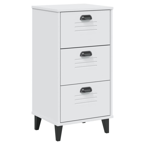 VidaXL vidaXL Bedside Cabinet VIKEN White Engineered Wood 1