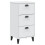 VidaXL vidaXL Bedside Cabinet VIKEN White Engineered Wood 1