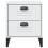 VidaXL vidaXL Bedside Cabinet Side Table Nightstand Bed Table White Engineered Wood 6