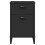 VidaXL vidaXL Bedside Cabinet Side Table Nightstand Bed Table Black Engineered Wood 6