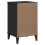 VidaXL vidaXL Bedside Cabinet Side Table Nightstand Bed Table Black Engineered Wood 8